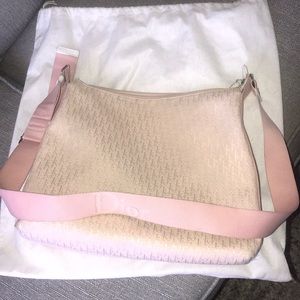 Christian Dior Pink Logo Messenger Bag